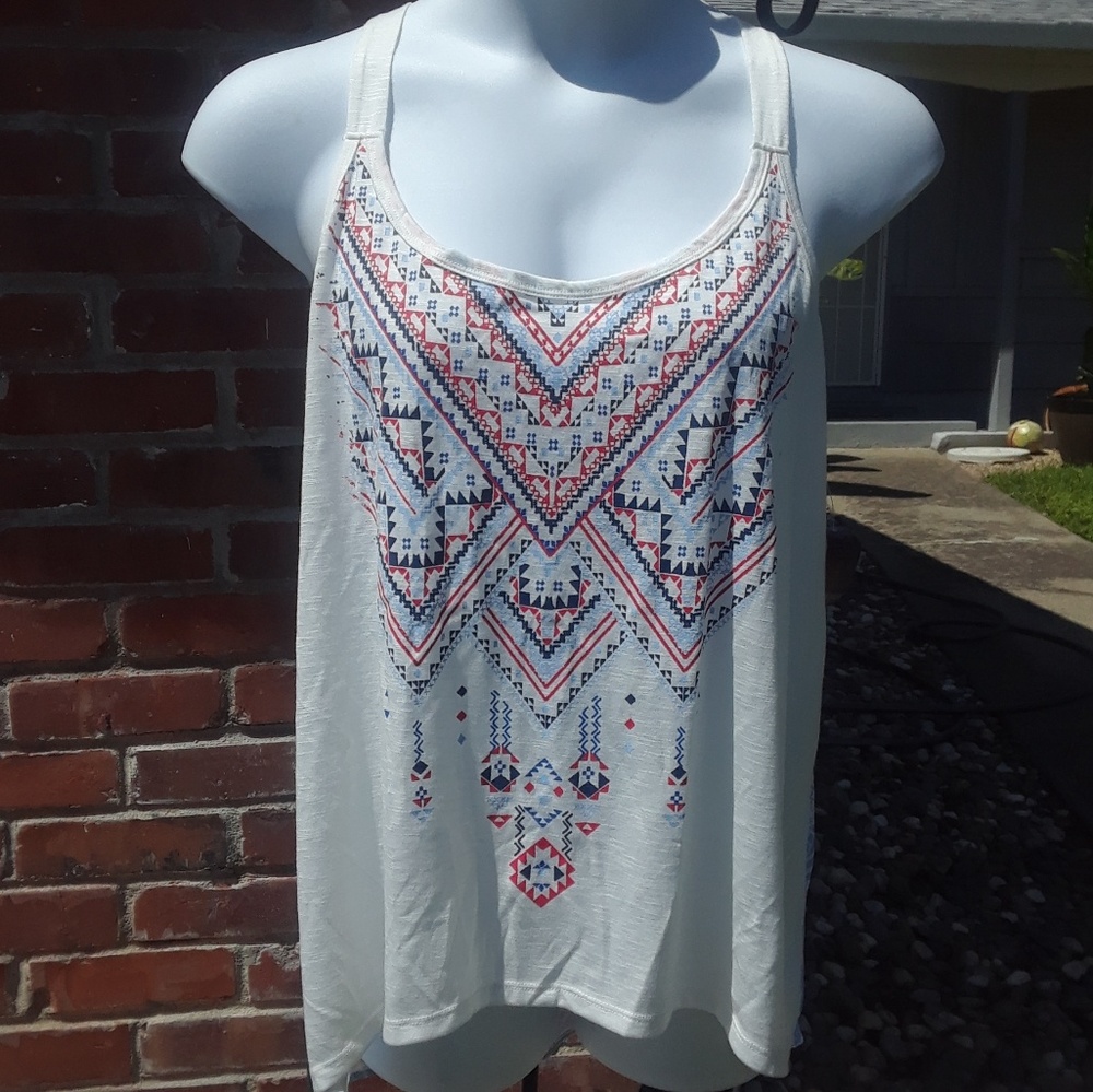 tribal type design tank top